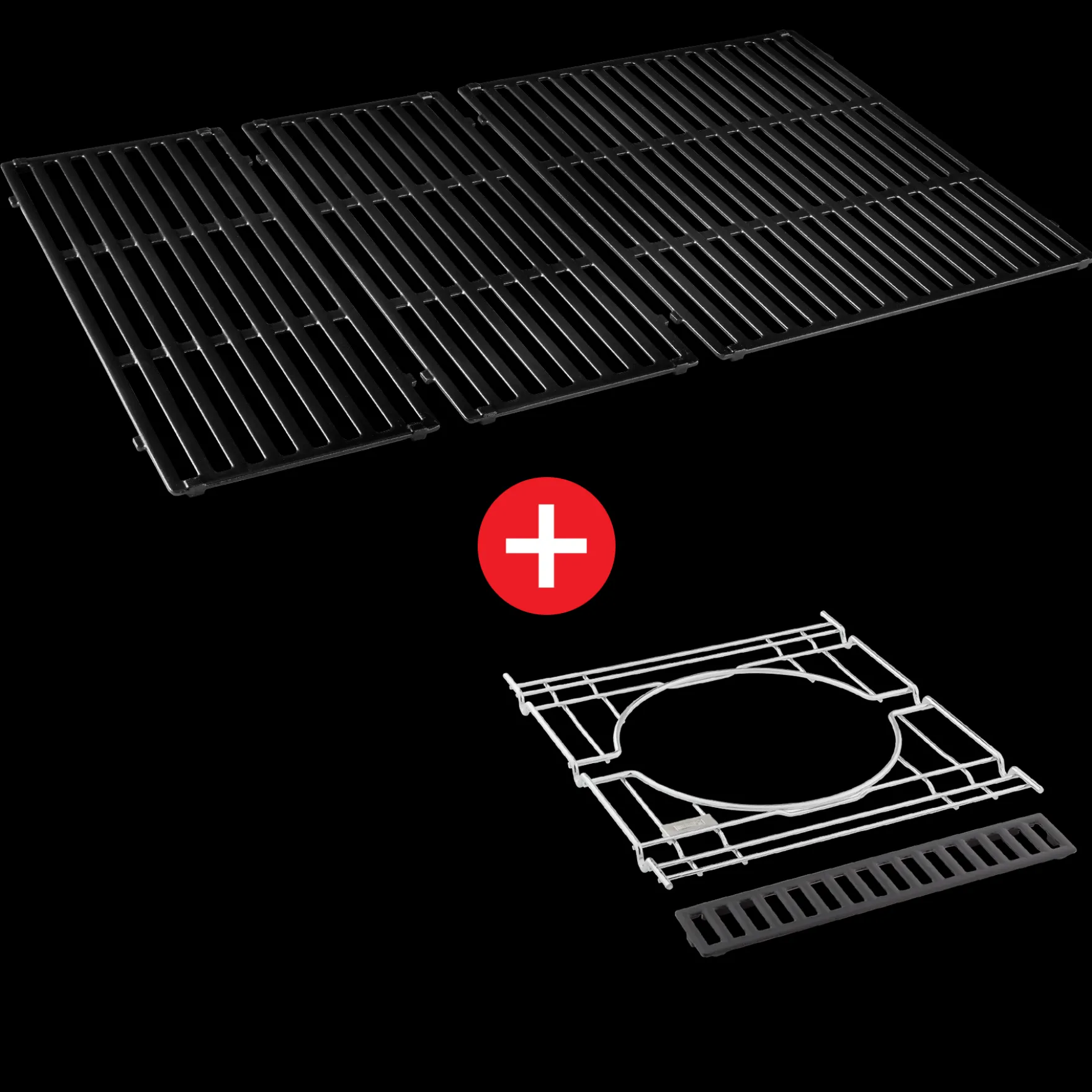 WEBER CRAFTED Porcelain-Enameled Cast-Iron Cooking Grates & Frame Kit - GENESIS 400 series