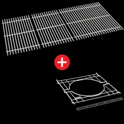 WEBER CRAFTED Stainless Steel Cooking Grates & Frame Kit – SEARWOOD XL 600, SMOKEFIRE EX6